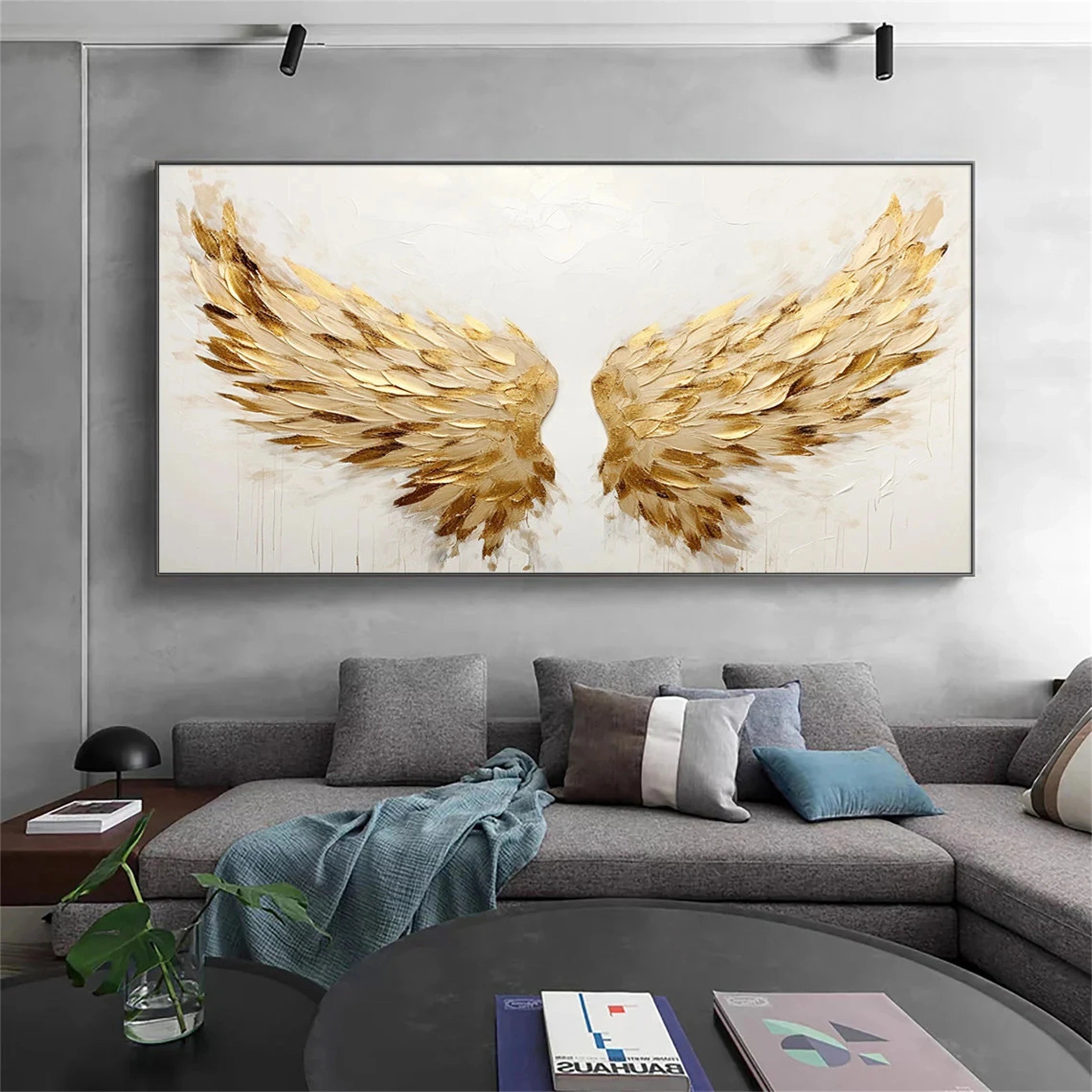 Abstract Painting #AB 090 - Modern Wall Art for Living Room, Bedroom & Office Decor | Handmade Canvas Artwork