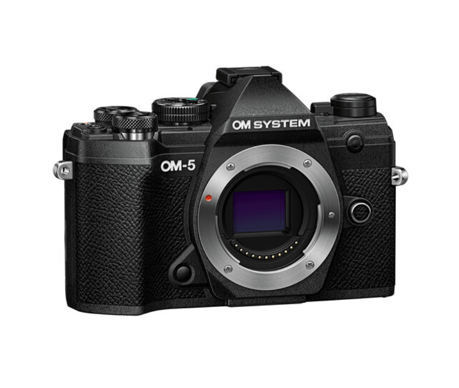 OM SYSTEM OM-5 Mirrorless Digital Camera (Black) - Compact & Lightweight for Travel, Vlogging & Outdoor Photography