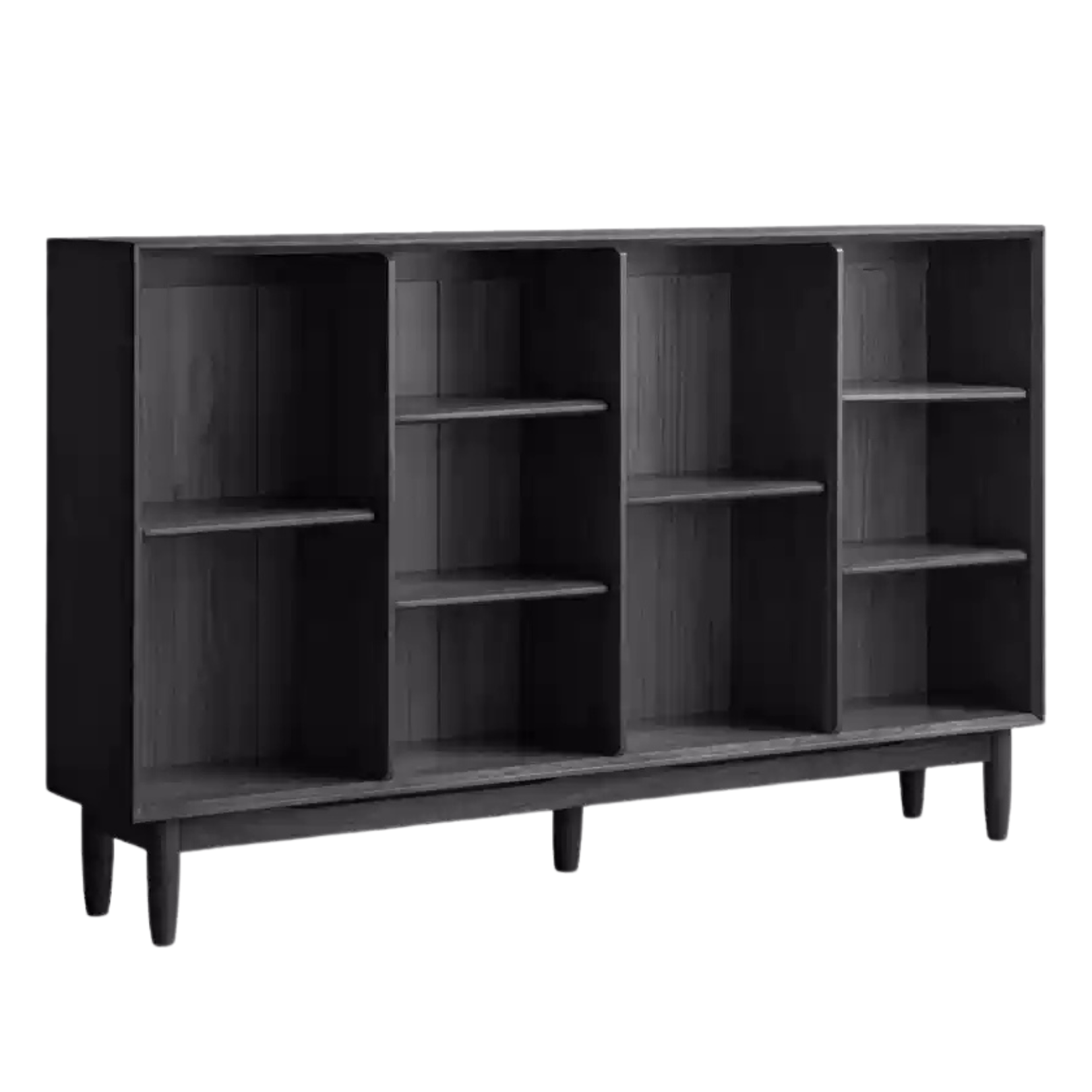 59x11.8x36.6 inch / 150x30x93cm / smoked color / B-type bookcase