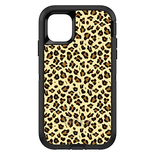 Black Beige Tan Leopard Skin Spots On Black Case