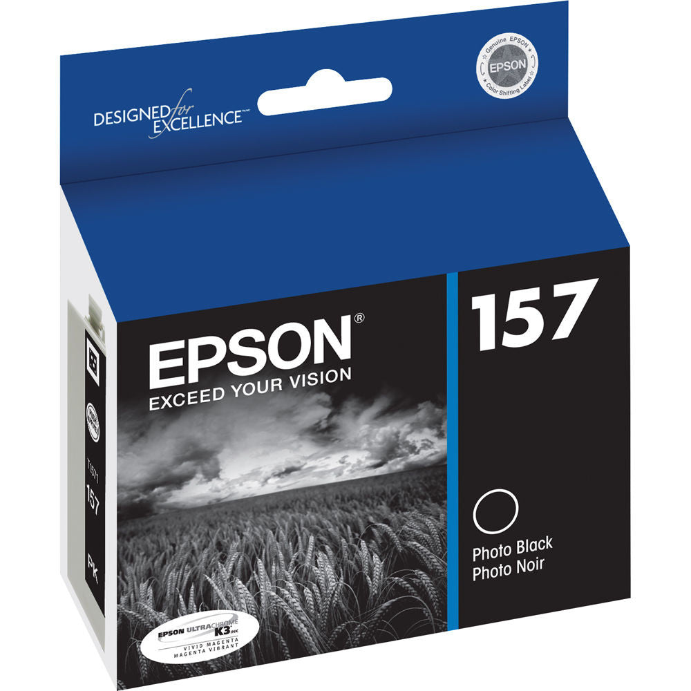Epson T157120 R3000 Photo Black Ink Cartridge (157) - High-Quality Replacement Ink for Photo Printing, Professional Photography & Home Office Use