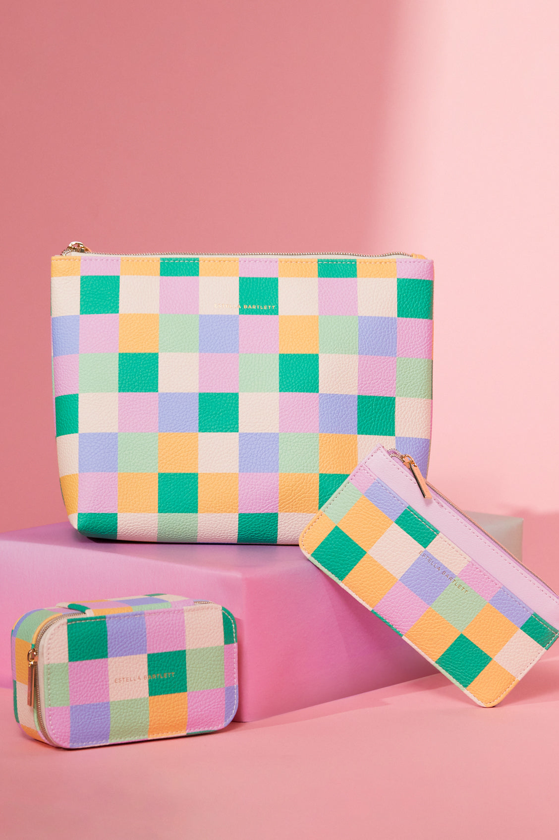 Checkerboard Pouch EBP6216 - Stylish Crossbody Bag for Women & Men - Perfect for Travel, Shopping, and Everyday Use