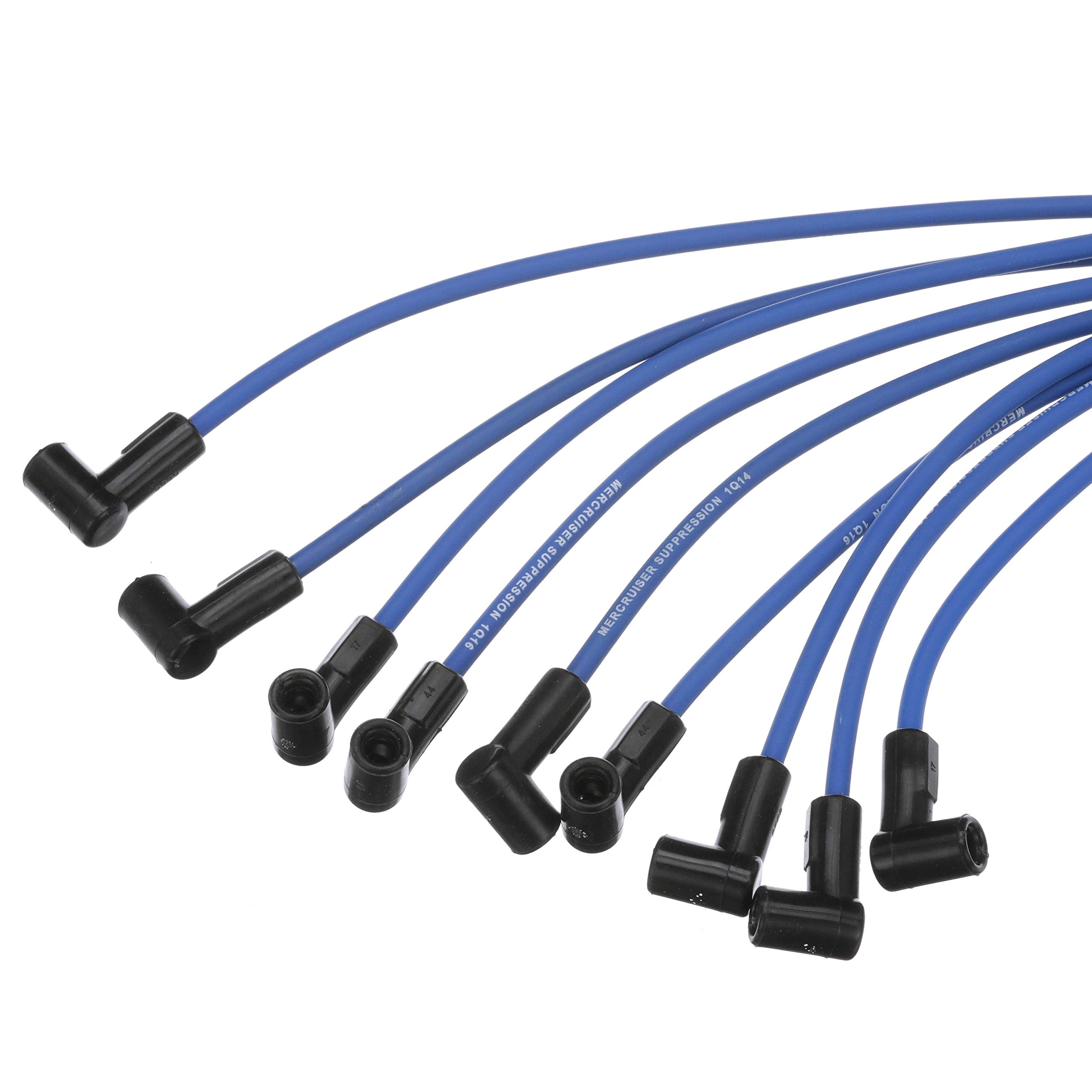 Quicksilver 847701Q26 Blue Wire Spark Plug Wire Kit - High Performance Ignition Wires for Marine & Automotive Engines - Perfect for Boats, Jet Skis, and Classic Cars