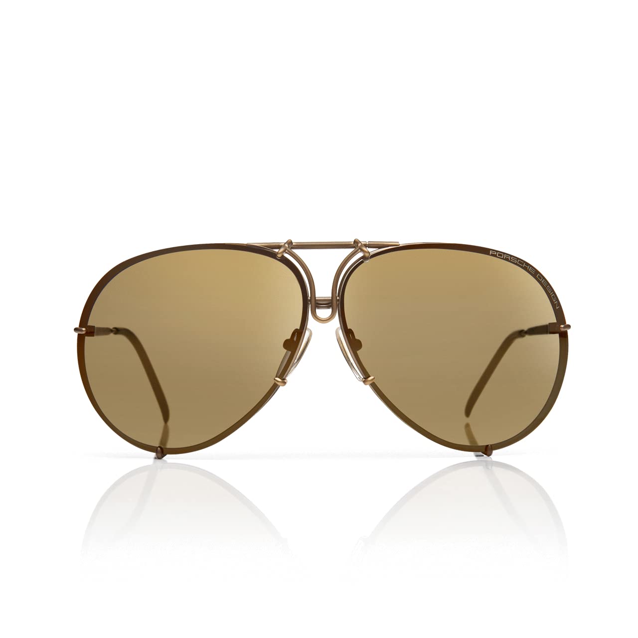 Porsche Design P8478 Aviator Sunglasses for Men & Women - UV Protection Polarized Lenses - Luxury Driving & Outdoor Sports Eyewear
