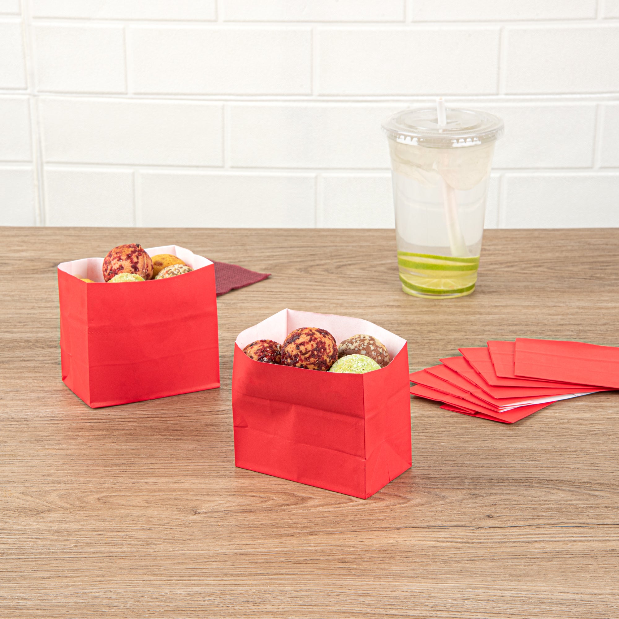 Red Small Snack Bags 3.75