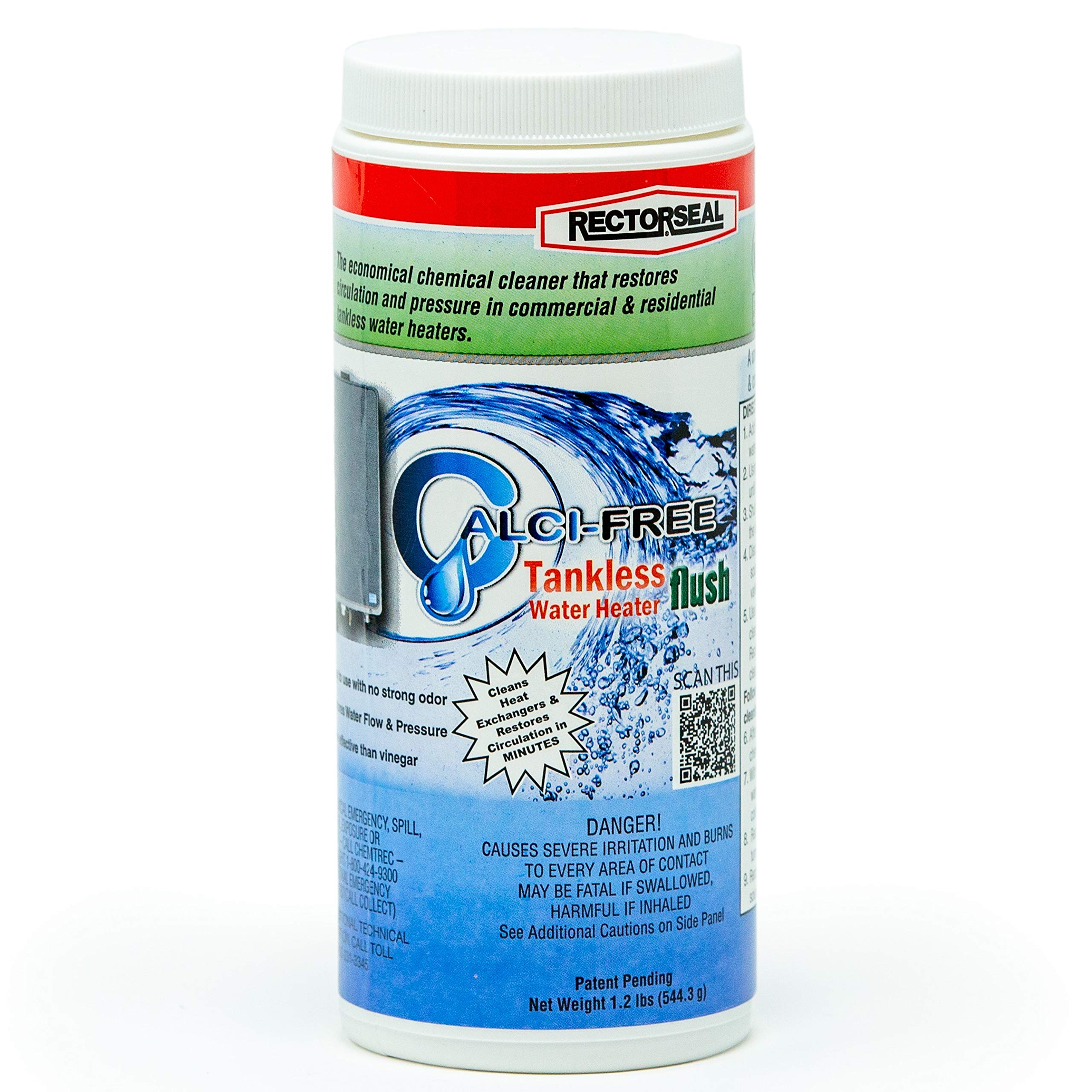 Kelaro Tankless Water Heater Flushing Kit with Rectorseal Calci-Free Descaler - Professional Descaling Solution for Tankless Water Heaters - Perfect for Home Maintenance & System Cleaning