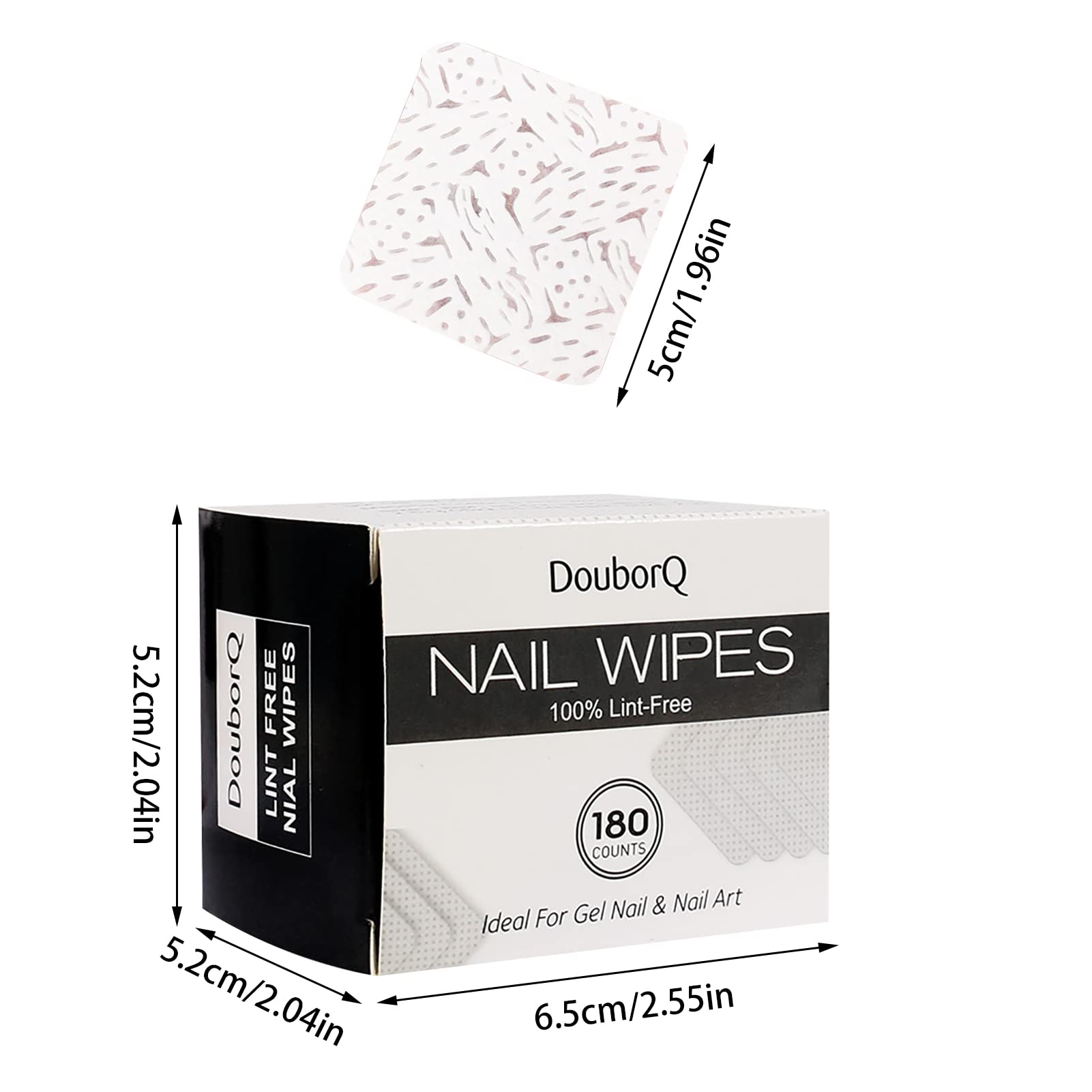 Premium Lint-Free Nail Polish Remover Cotton Pads - 180/360 Count for Nail Art, UV Gel & Polish - Gentle & Absorbent Nail Wipes for Salon & Home Manicures