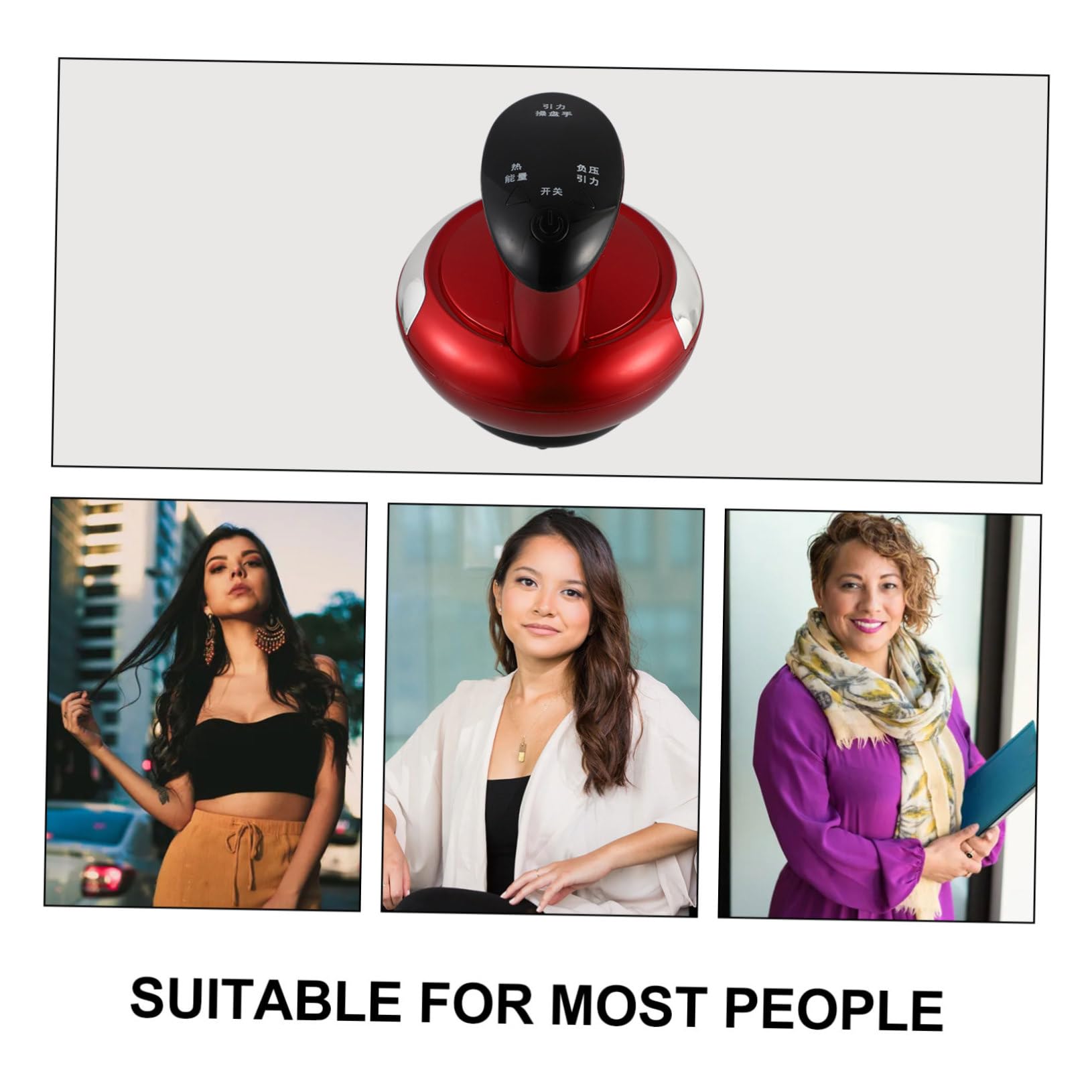 Beaupretty Electric Body Scraper Tool Set - ABS Red Massager for Back Pain Relief & Muscle Relaxation | Perfect for Home Spa, Fitness Recovery, and Beauty Therapy