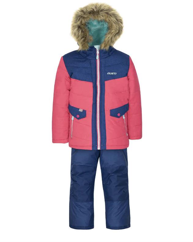 Gusti Baby Girls Winter Snowsuit - Warm Fleece-Lined Snow Jacket & Pants Set for Toddlers, Bleu Manoir | Perfect for Outdoor Play, Snow Days & Winter Adventures