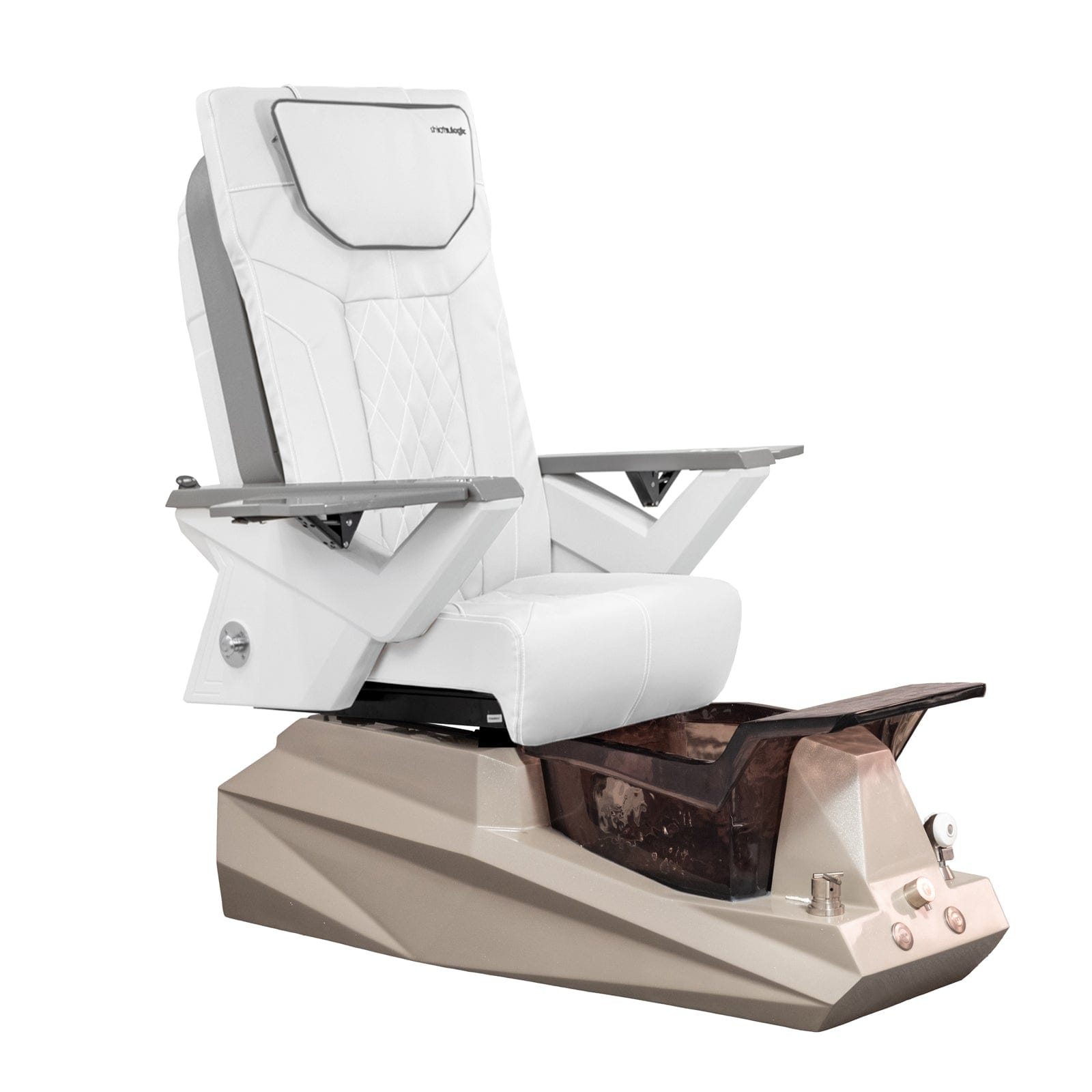 Professional DIAMOND FX Pedicure Chair for Salon & Spa - Hydraulic Adjustable Massage Pedicure Chair with Foot Bath - Perfect for Nail Salons, Beauty Spas & Home Use