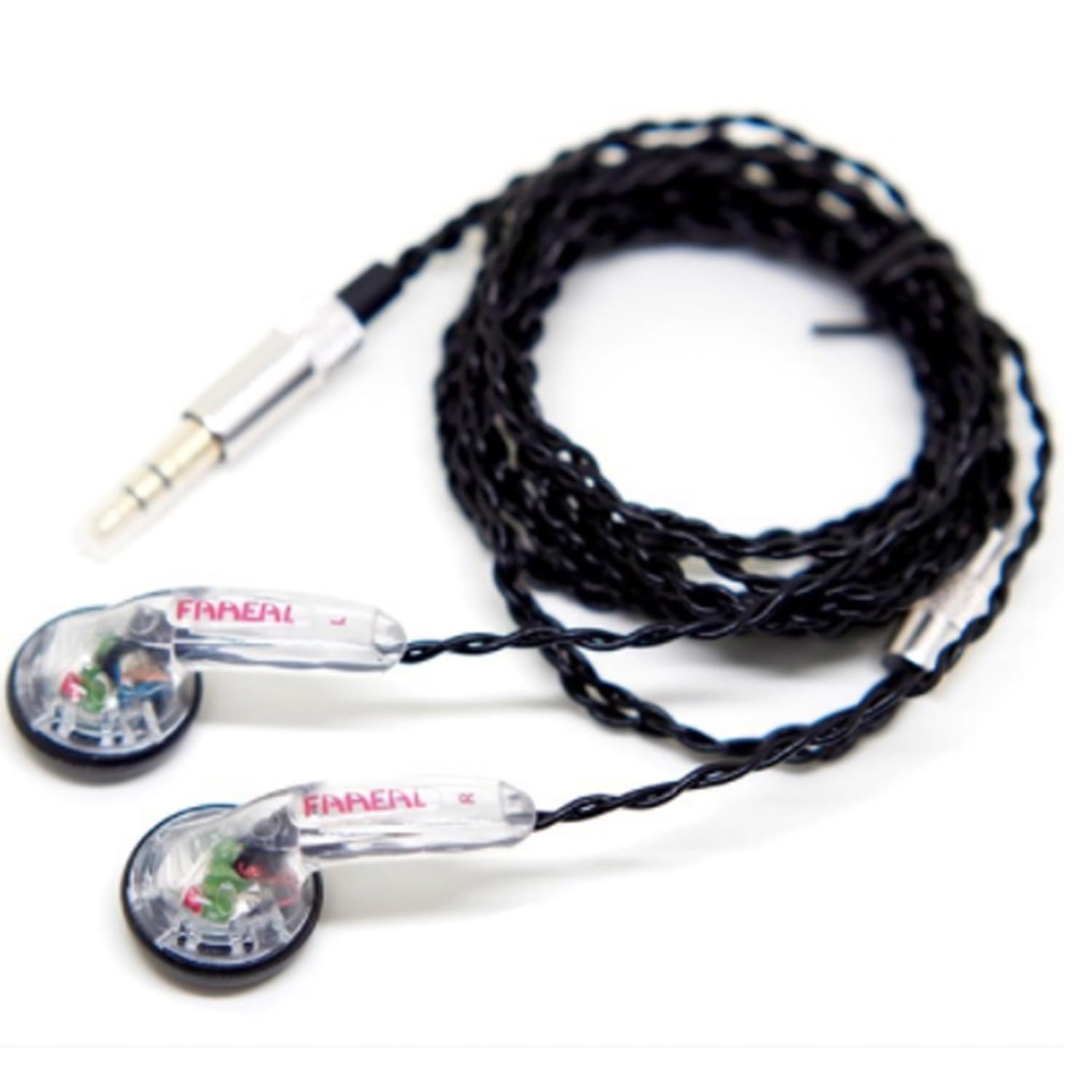 Snow-Lotus 1.0 Wired In-Ear Headphones - 64 Ohm HiFi Earphones with Balanced Sound & HD Bass - 3.5mm Flat Head Earbuds for Music Lovers (Transparent) - Perfect for Commuting, Workouts & Gaming