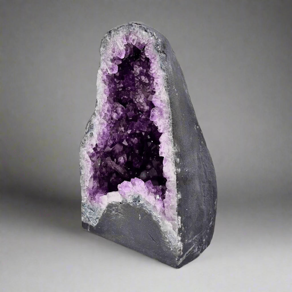 Natural Amethyst Geode Cathedral from Brazil - 14 to 36 lbs - Healing Crystal for Home Decor, Meditation & Spiritual Gifts