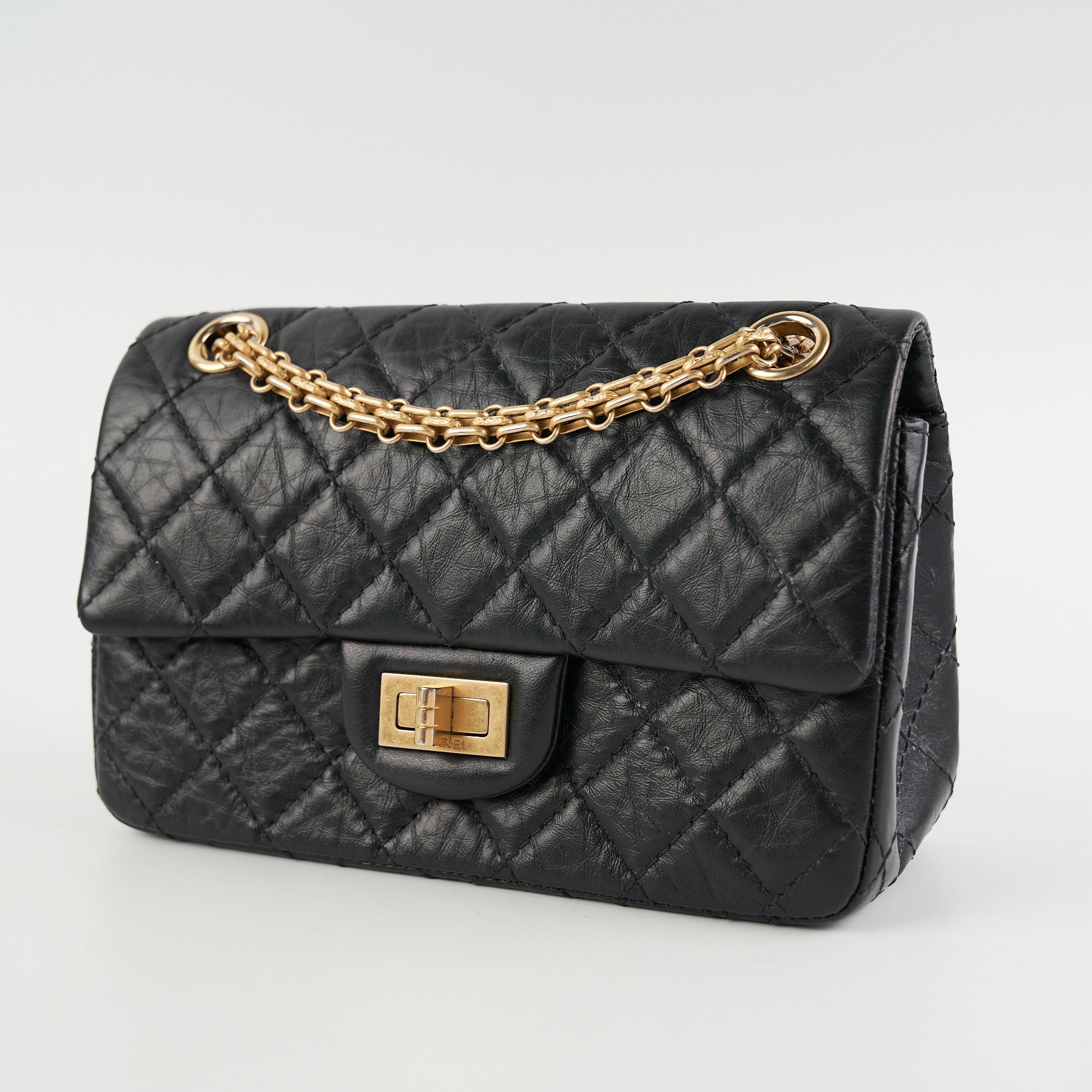 Chanel Reissue Mini Black Leather Flap Bag - Classic Luxury Handbag for Women | Perfect for Evening Events, Parties & Special Occasions