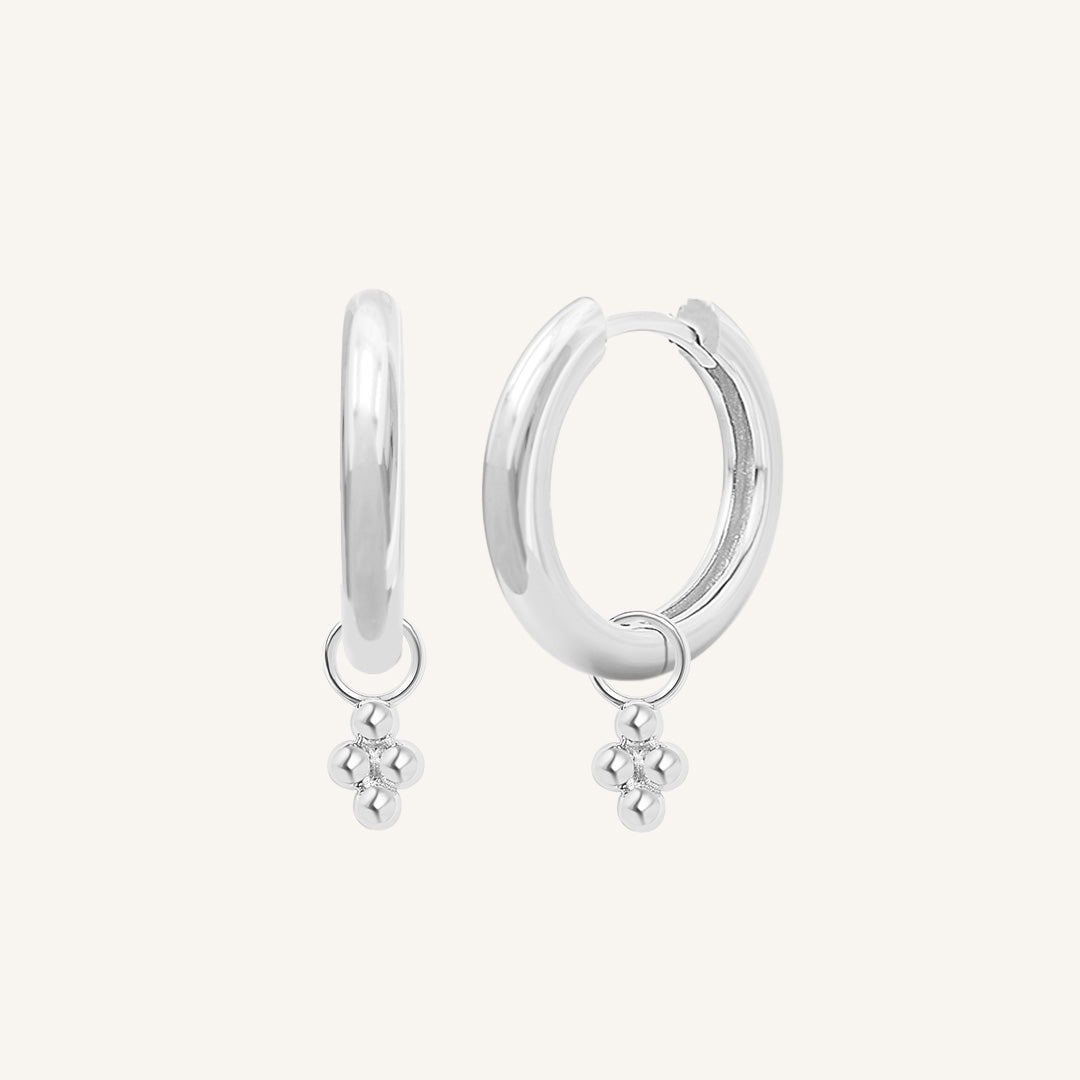 Fortitude Plain Hoops - Minimalist Stainless Steel Earrings for Women | Everyday Wear, Office & Casual Outfits