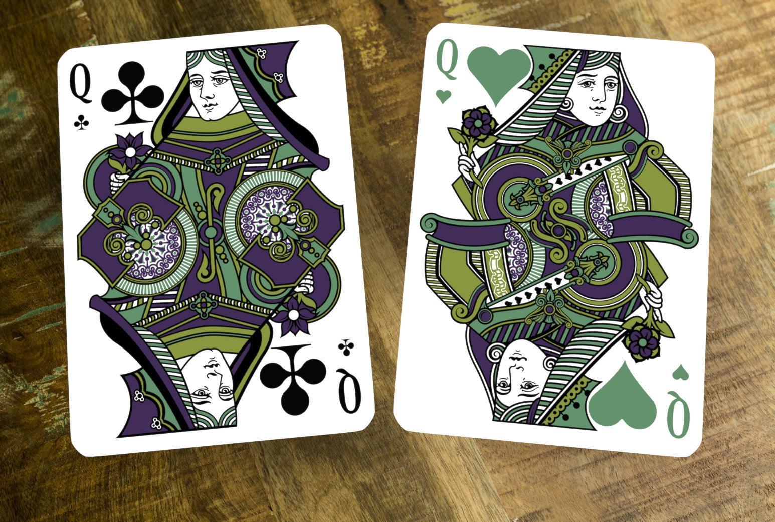 Premium Emerald Green Tally Ho Playing Cards - Luxury Display Deck for Collectors, Cardistry & Magic Performances - Perfect for Poker Nights, Gifts & Professional Card Tricks