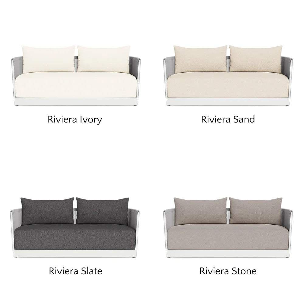 Antigua Outdoor 2-Seat Patio Sofa Set - Waterproof Wicker Furniture for Garden, Balcony, or Poolside Relaxation