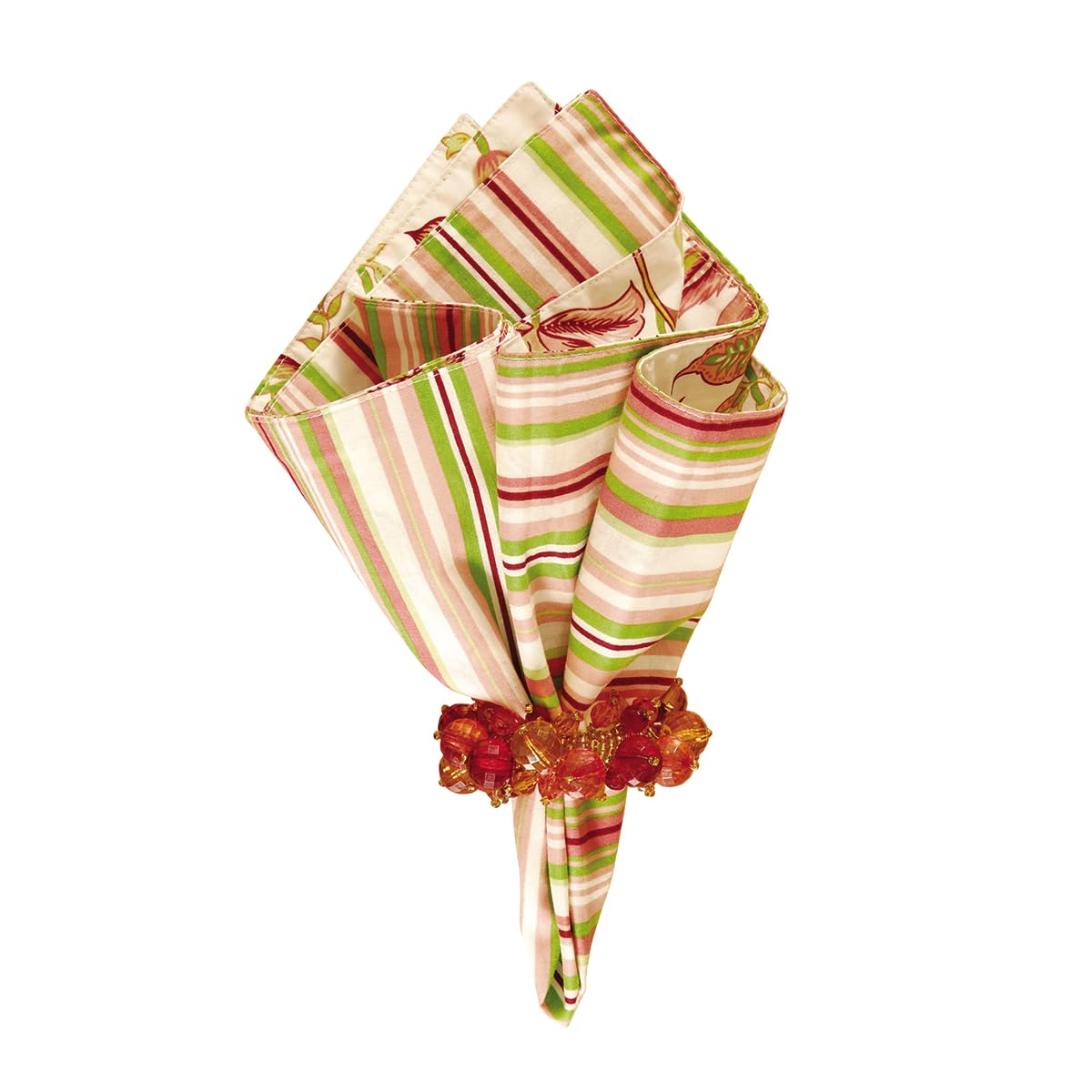 C&F Home Jacobean Pink Cotton Napkins Set of 4 - Elegant Dinner Napkins for Formal Dining, Parties & Special Occasions