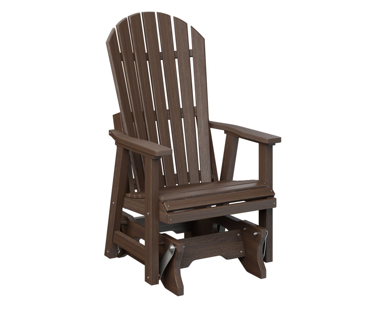 Berlin Gardens Comfo Back Single Glider - Outdoor Patio Rocking Chair with Ergonomic Support for Porch, Garden, or Deck Relaxation | Perfect for Reading, Lounging, and Enjoying Nature