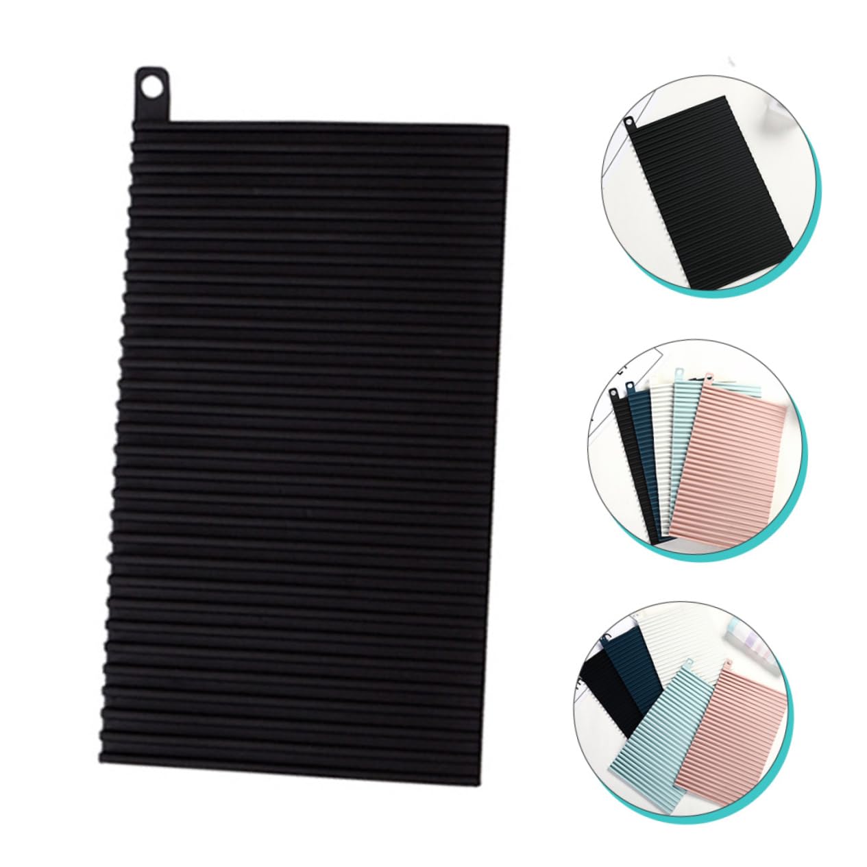Foldable Silicone Washboard with Drainage Holes - Portable Laundry Board for Hand Washing Clothes, Socks & Delicates - Perfect for Travel, Camping & Small Spaces