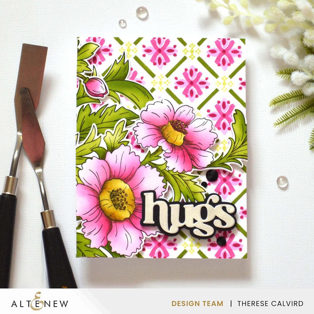 4-in-1 Floral Stencil Set for DIY Crafts - Perfect for Scrapbooking, Wall Art, and Fabric Painting