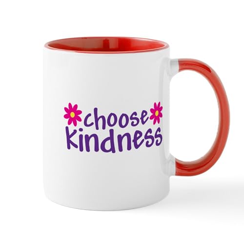 White/Red Inside - Choose Kindness Mugs