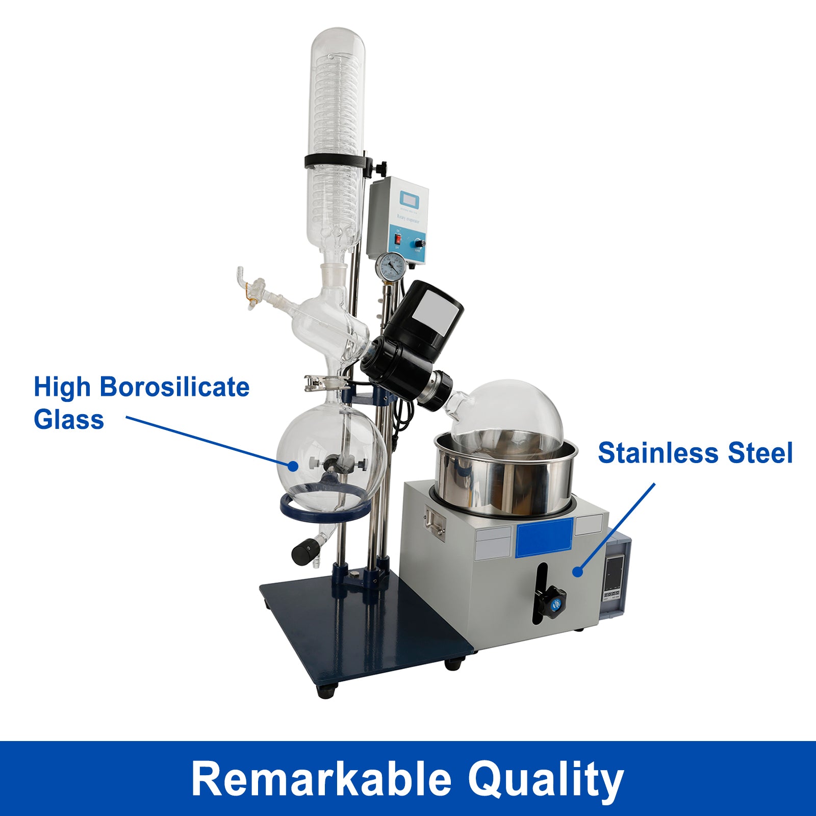 110V 5L Laboratory Rotary Evaporator | Rotovap for Essential Oil Extraction & Solvent Recovery | Perfect for Chemistry Labs & Cannabis Distillation
