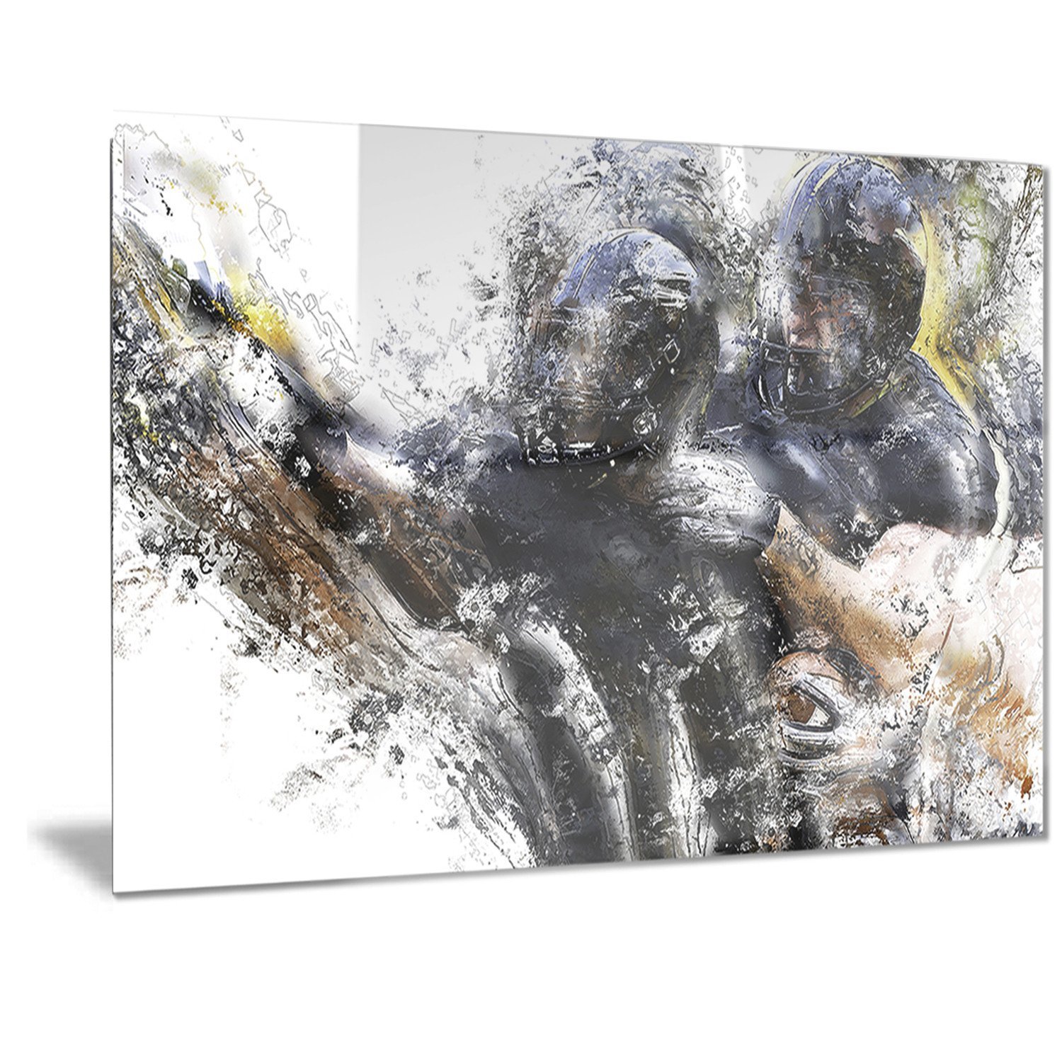 Designart Metal Wall Art Decor - Modern Abstract Metal Wall Sculpture for Living Room, Bedroom & Office - Handcrafted Home & Office Wall Decor