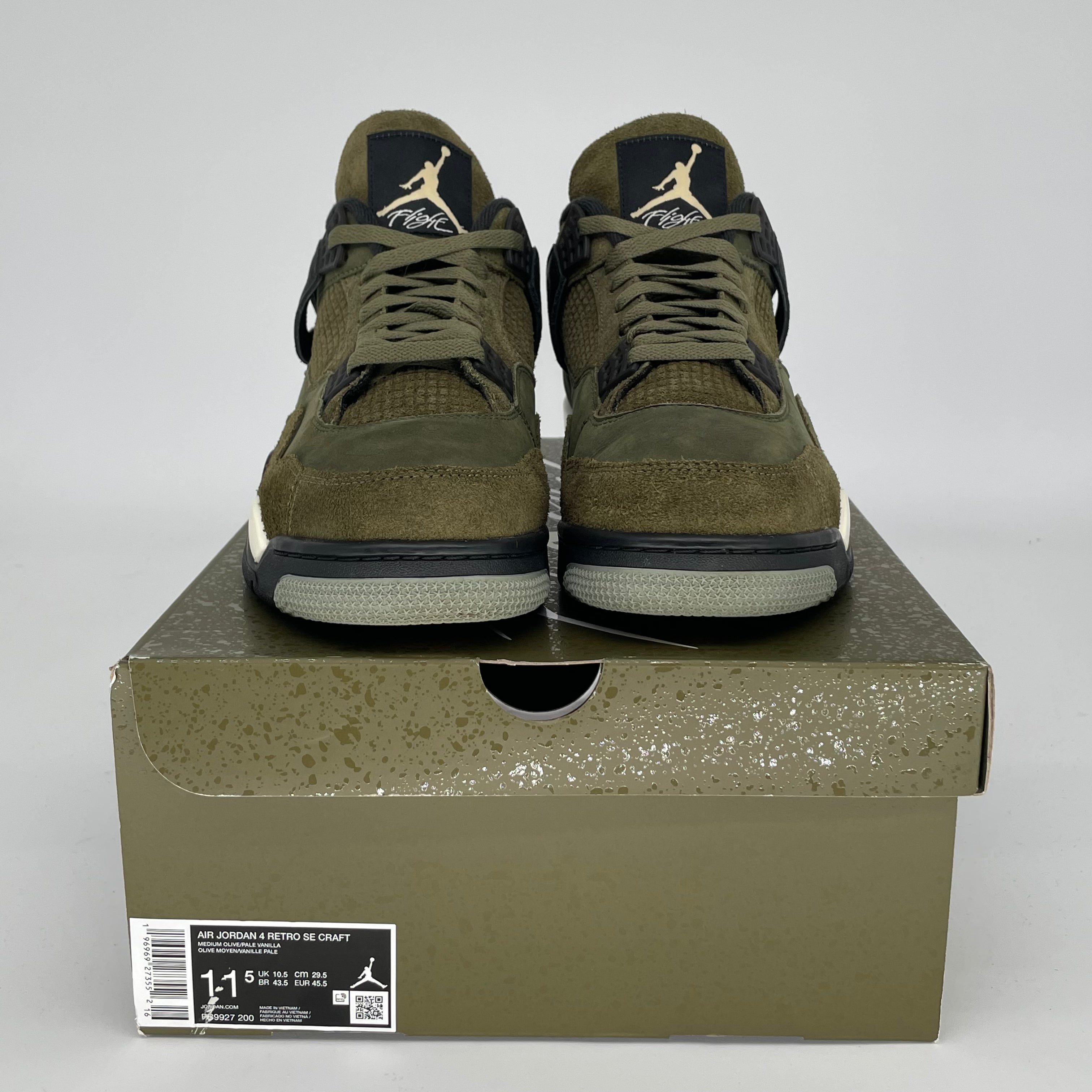 AIR JORDAN 4 CRAFT MEDIUM OLIVE Men's Basketball Shoes Size 11.5 FB9927-200 - Perfect for Streetwear Fashion & Court Performance