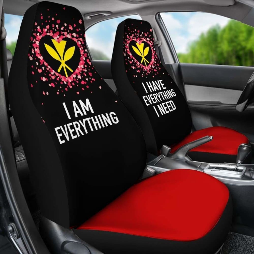 Kanaka Maoli Hawaiian Car Seat Covers for Couples - Valentine's Day Gift - Everything I Need (105905) - Perfect for Road Trips & Romantic Getaways