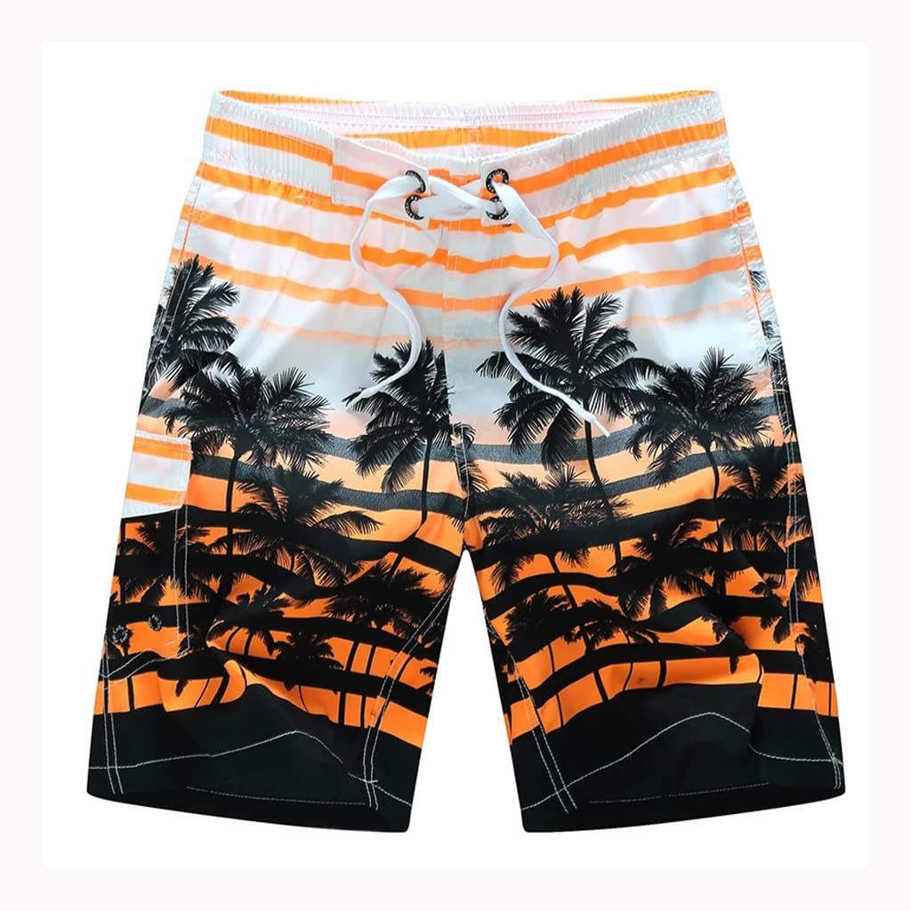 Men's Plus Size 6XL Board Shorts - Quick Dry Swim Trunks with Stylish Print for Summer, Beach, Surf & Swimming | Holiday Beachwear & Bathing Suit (Color: A, Size: 6X-Large) | Perfect for Pool Parties, Vacation & Water Sports