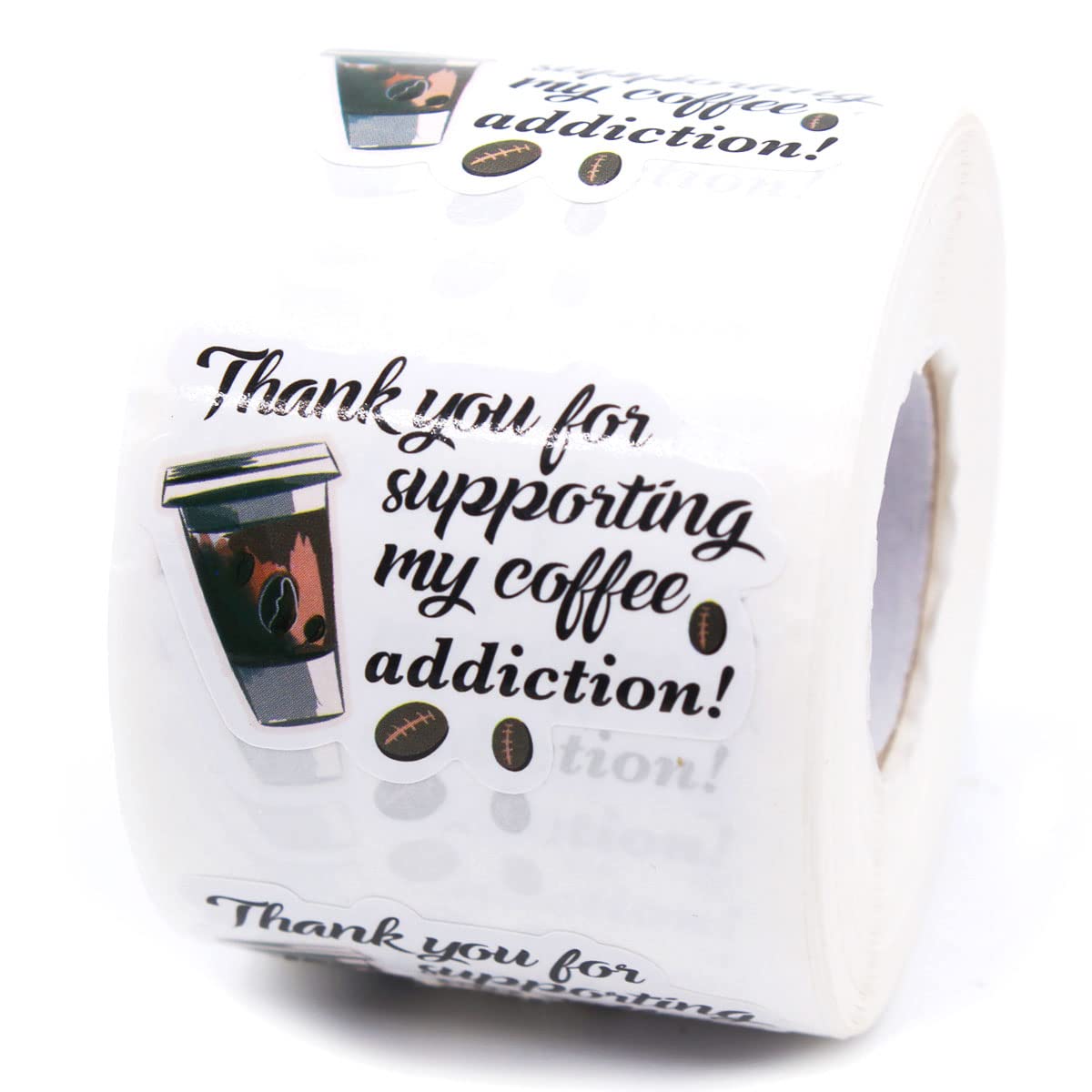 Funny Coffee Business Stickers - 500 PCS Small Business Thank You Stickers for Coffee Packaging, Coffee Shop Supplies & Gifts - Perfect for Branding, Product Labels & Customer Appreciation