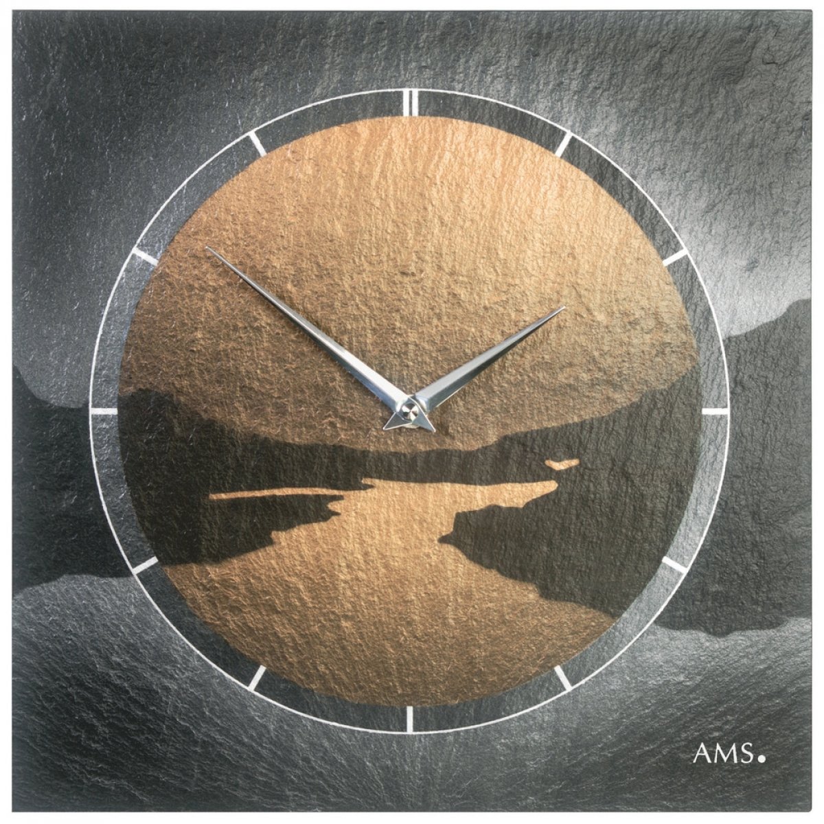 Modern Wall Clock with Silent Quartz Movement - Stylish Home & Office Decor for Living Room, Bedroom, Kitchen | Battery Operated, Easy to Read