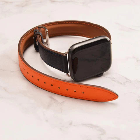 Double Tour Leather Bracelet for Women - Genuine Leather Adjustable Wrap Bracelet - Boho Chic Jewelry for Casual & Formal Wear - Perfect for Everyday Style & Gift Giving