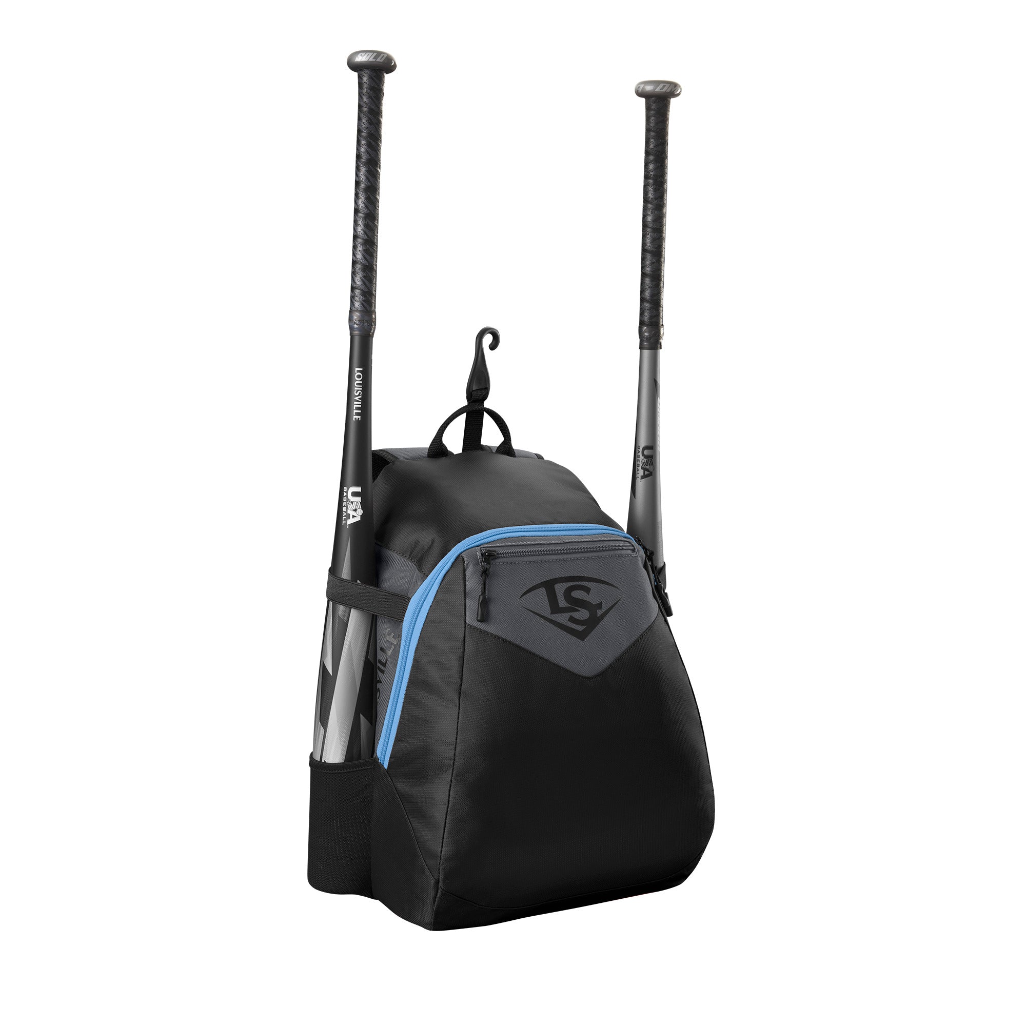 Louisville Slugger Genuine V2 Youth Baseball Backpack - Lightweight Durable Stick Pack for Kids & Teens - Perfect for School, Sports Practice & Travel