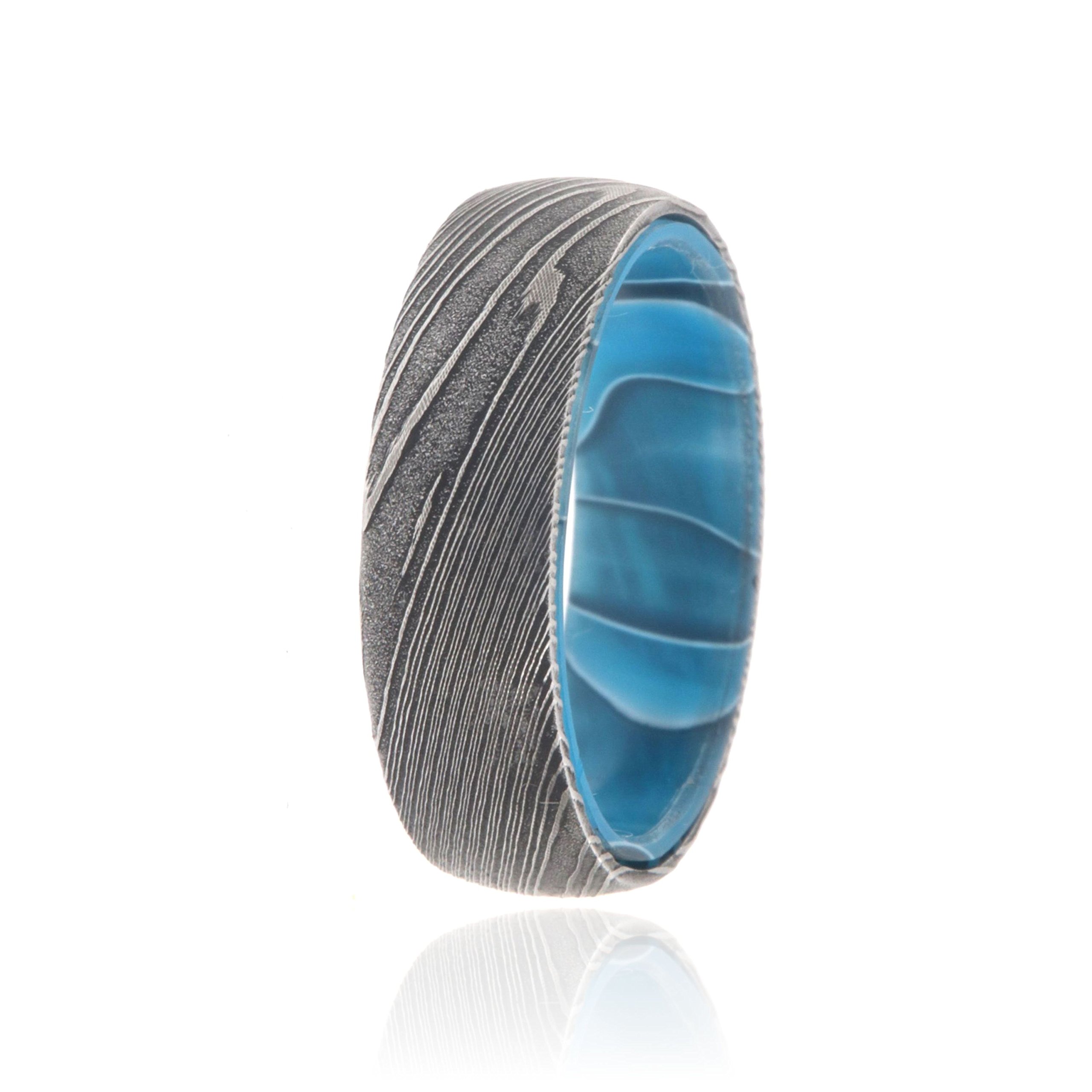 Authentic Damascus Steel Wedding Rings for Men - Handcrafted in USA | Durable & Stylish Mens Bands for Weddings, Anniversaries & Special Occasions