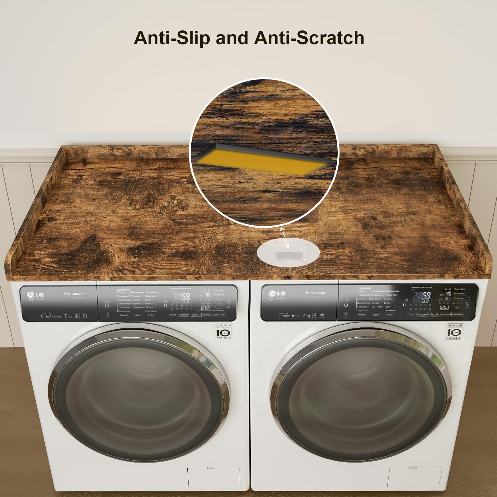 Melamine Laundry Countertop with Matte Surface - 27.5