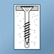 CON Concrete Screws - Phillips Flat Head, Bronze & White Coating for Masonry, Brick, and Concrete - Ideal for Outdoor Construction and DIY Projects