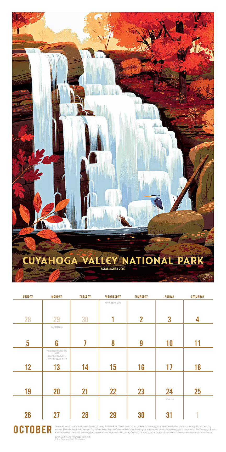 2025 National Parks Wall Calendar - Stunning Art Collection for Nature Lovers | Perfect for Home, Office & Gift Giving