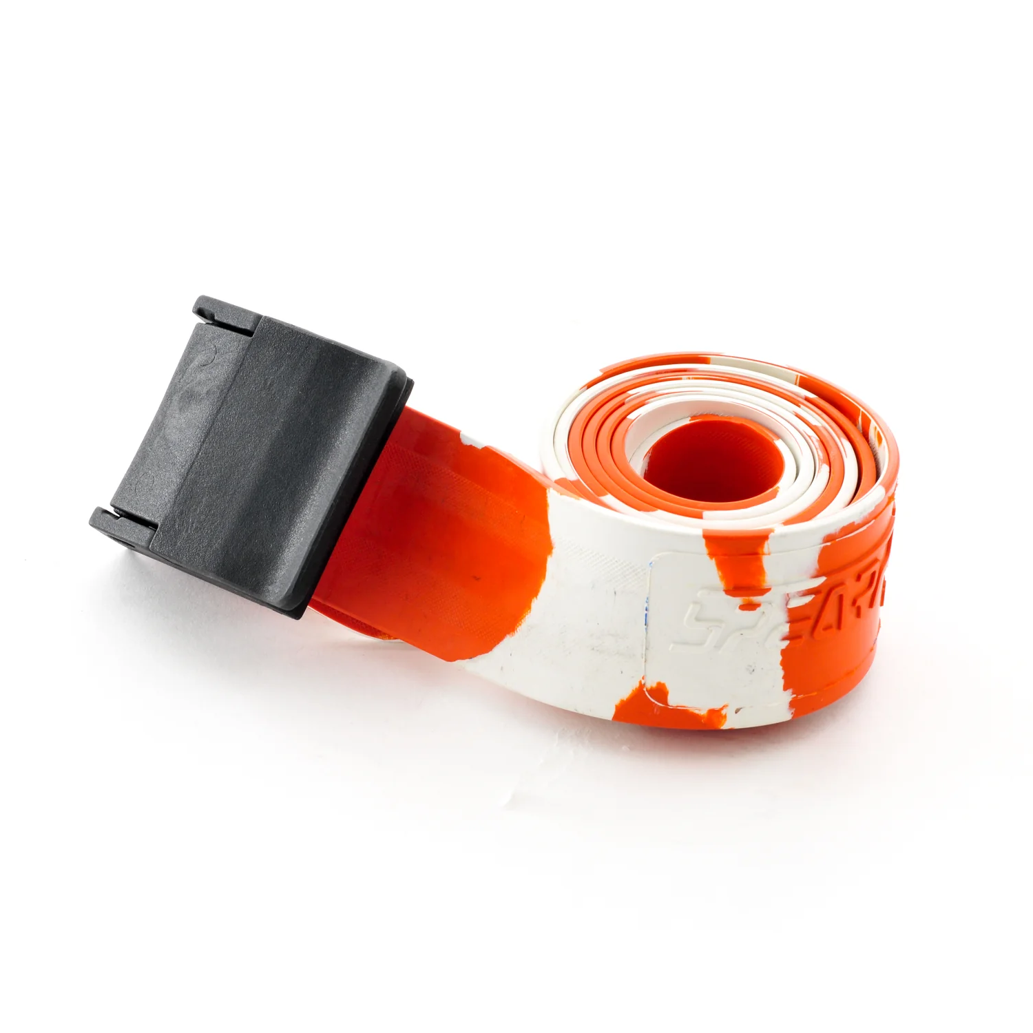 Spear Pro Weight Belt with Safety Buckle - White/Orange - Durable Weightlifting Belt for CrossFit, Powerlifting & Gym Training - Perfect for Strength Training & Fitness Workouts