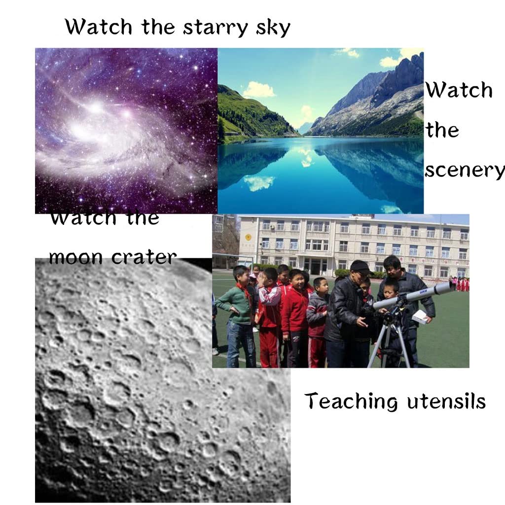 JWQPAD 50-100mm Astronomy Telescope for Adults & Beginners - Portable Travel Telescope with Adjustable Tripod, Perfect for Stargazing, Bird Watching & Outdoor Adventures - Ideal Astronomy Gift for Kids & Adults