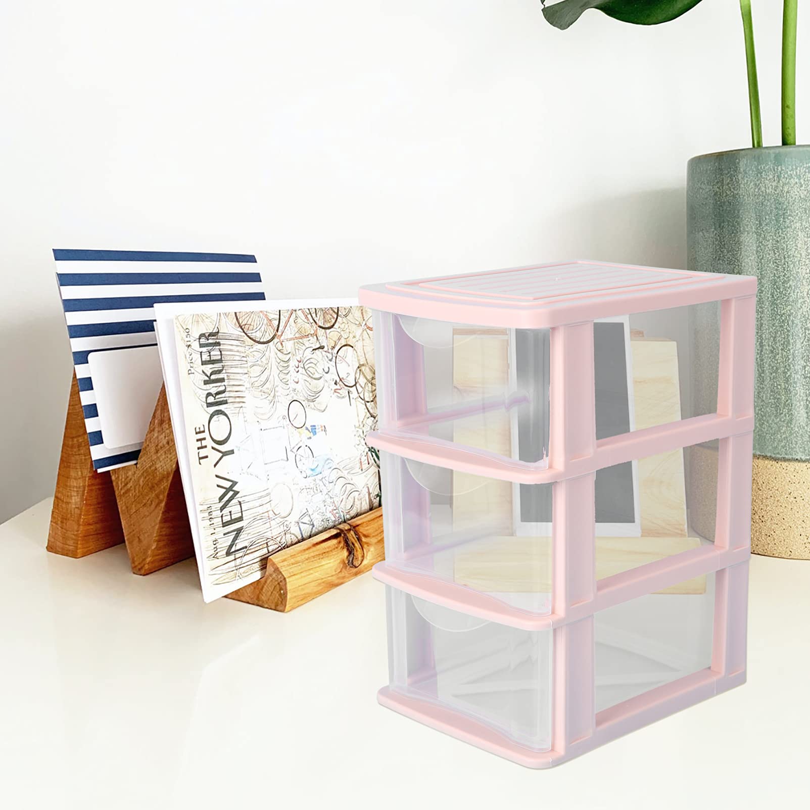 1PC Clear Acrylic Storage Box - Organizer for Cosmetics, Stationery & Sundries | Desktop Drawer Cabinet for Home, Office & Bathroom Organization