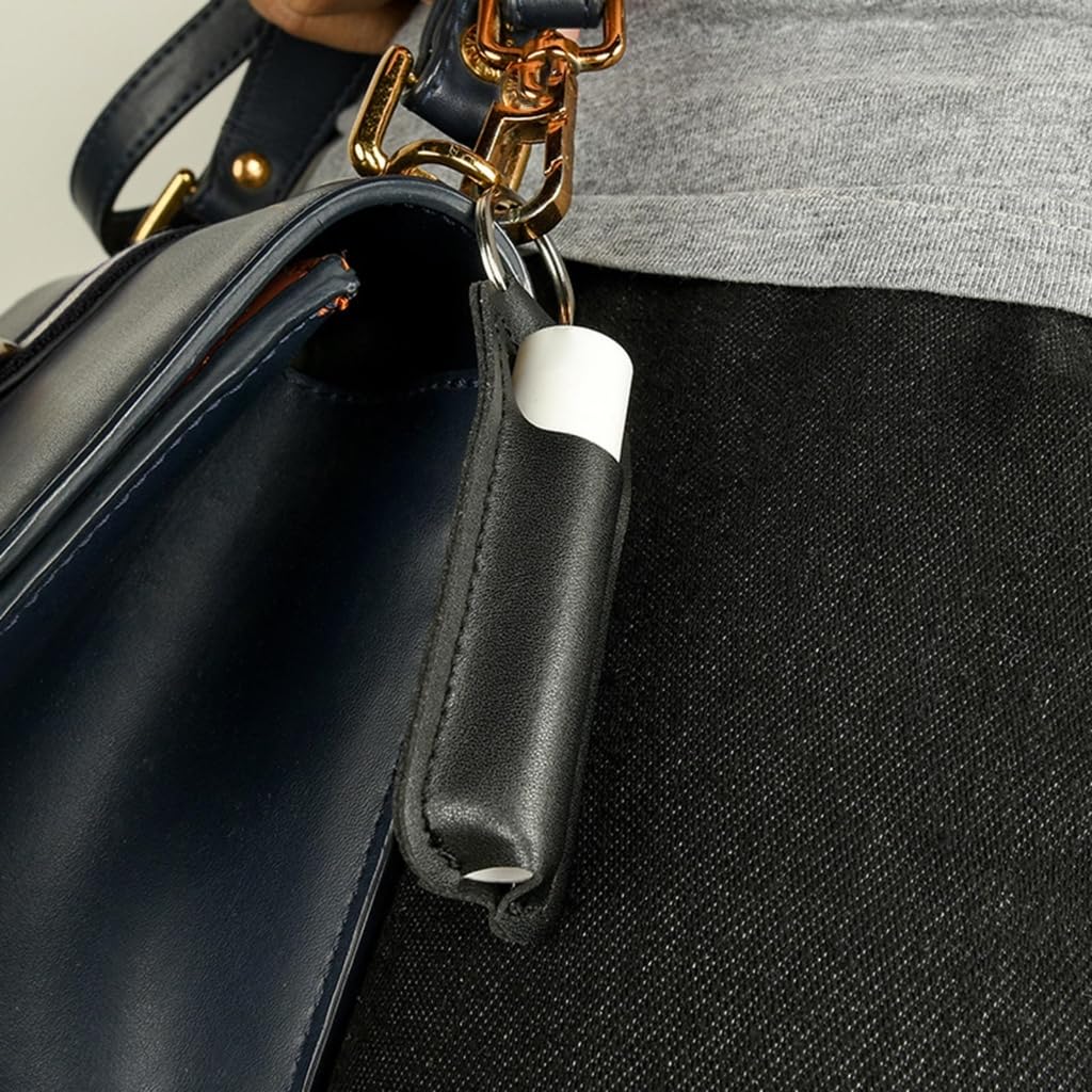 Lip Balm Holder Keychain - Portable Lipstick & Gloss Organizer with Keyring for Women - Perfect for Backpack, Purse & Travel Accessories