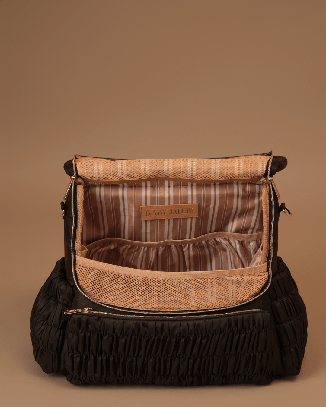 Premium Black Dune Diaper Bag - Large Waterproof Baby Tote with Insulated Pockets for Moms & Dads - Perfect for Travel, Daycare & Family Outings