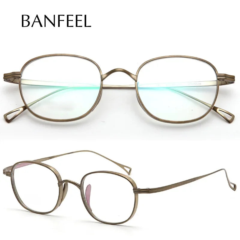 Aror Women's Full Rim Oval Square Titanium Eyeglasses Frame - Lightweight & Durable for Work, Reading & Fashion (Model 494132) - Perfect for Office, Study & Everyday Wear