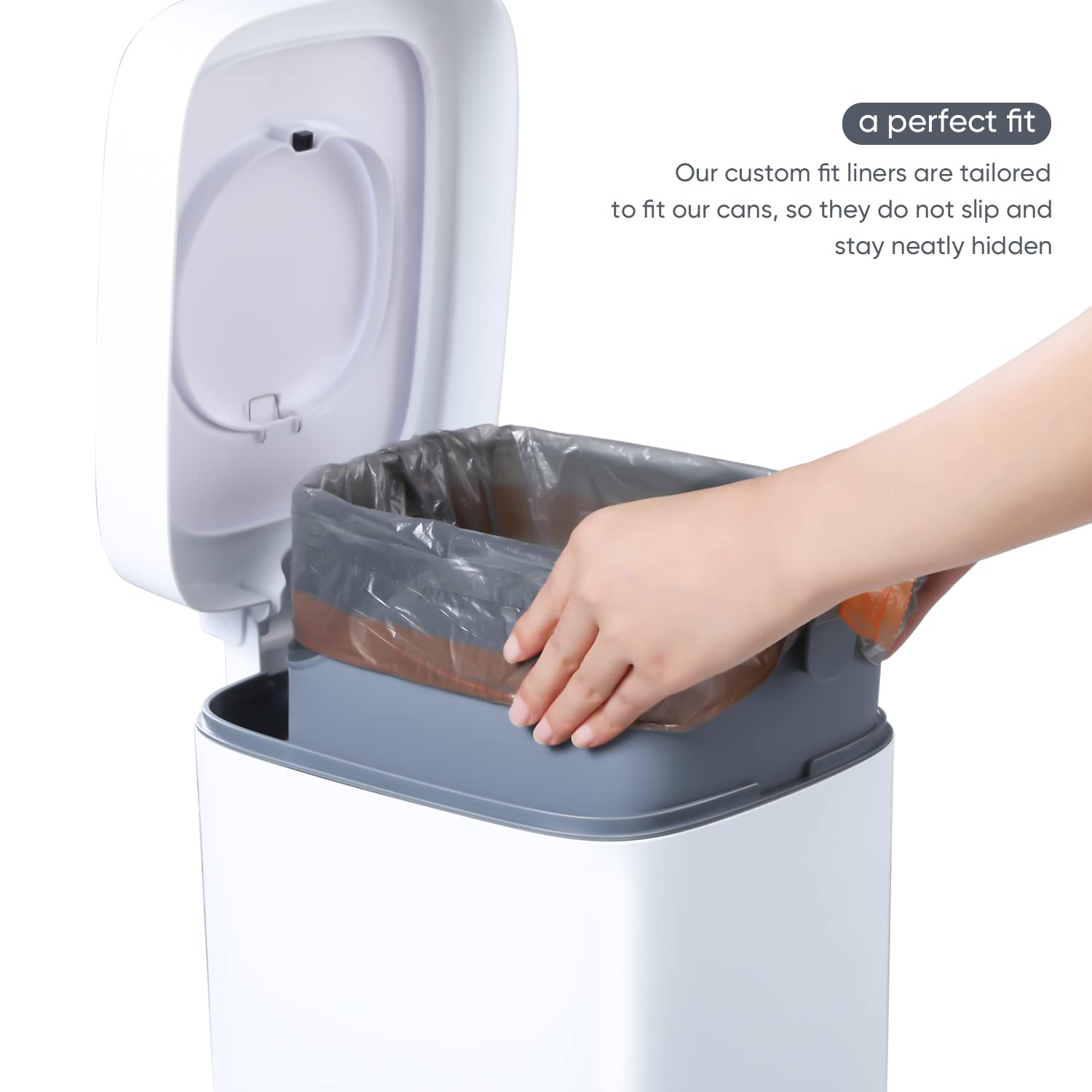 JOYBOS 4 Gallon Small Drawstring Trash Bags - 75 Count Bathroom Garbage Can Liners for Kitchen, Office & Home Use