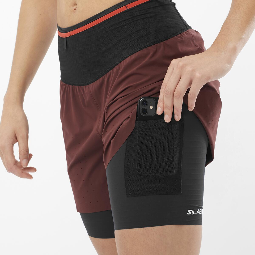 Salomon Women's S/Lab Ultra 2IN1 Running Shorts - Lightweight & Breathable for Trail Running & Hiking (LC2449600) - Perfect for Outdoor Adventures & Training