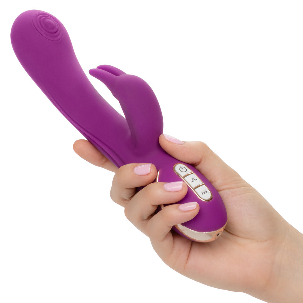Jack Rabbit Signature Silicone Thumping Rabbit Vibrator - Dual Stimulation G-Spot & Clitoral Massager for Women - Perfect for Solo Play & Couples Intimacy