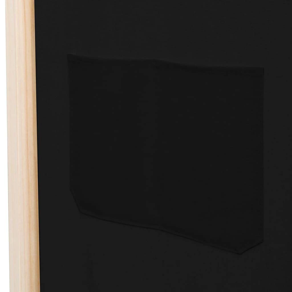 3-Panel Black Room Divider Screen 47.2