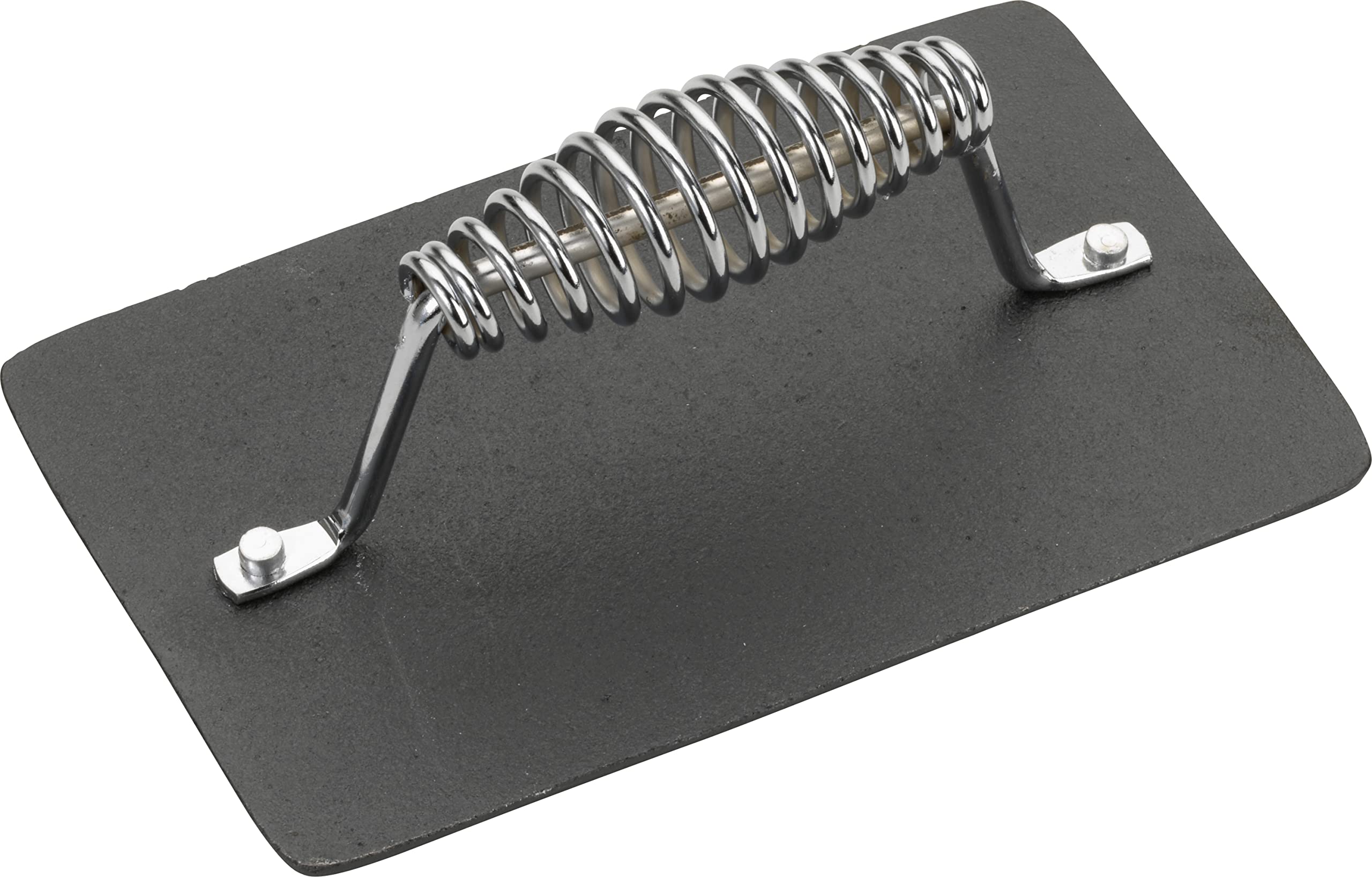 Premium Cast Iron Grill Press for Burgers, Steaks & Sandwiches - Heavy Duty Pre-Seasoned Meat Flattener & Burger Smasher (Black/Silver) - Perfect for BBQ, Grilling & Panini Making at Home or Outdoor Cooking