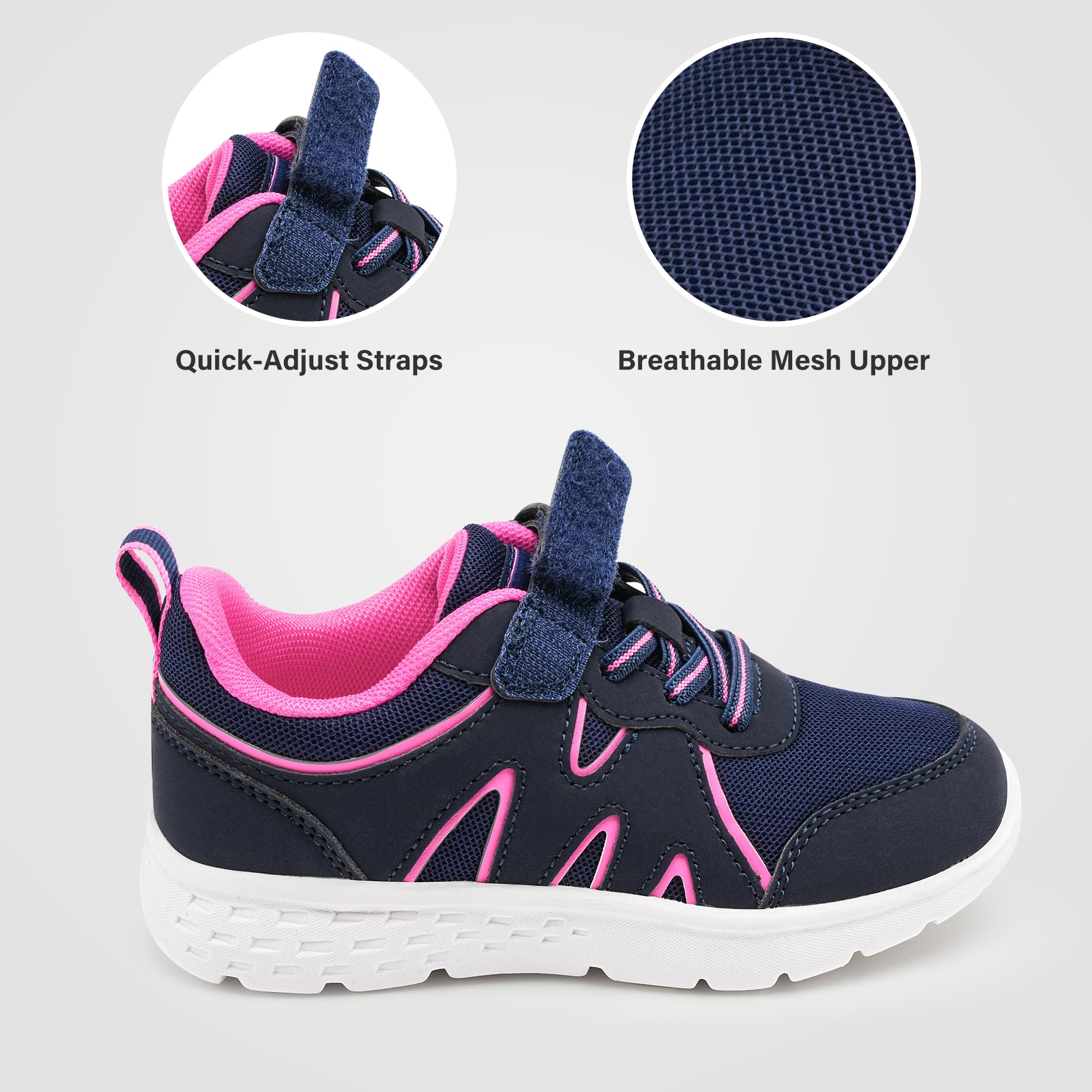**Stelle Kids Running Shoes for Boys & Girls - Lightweight Breathable Athletic Sneakers for Toddlers, Little & Big Kids - Non-Slip Tennis & Walking Shoes for Playground, School & Sports**